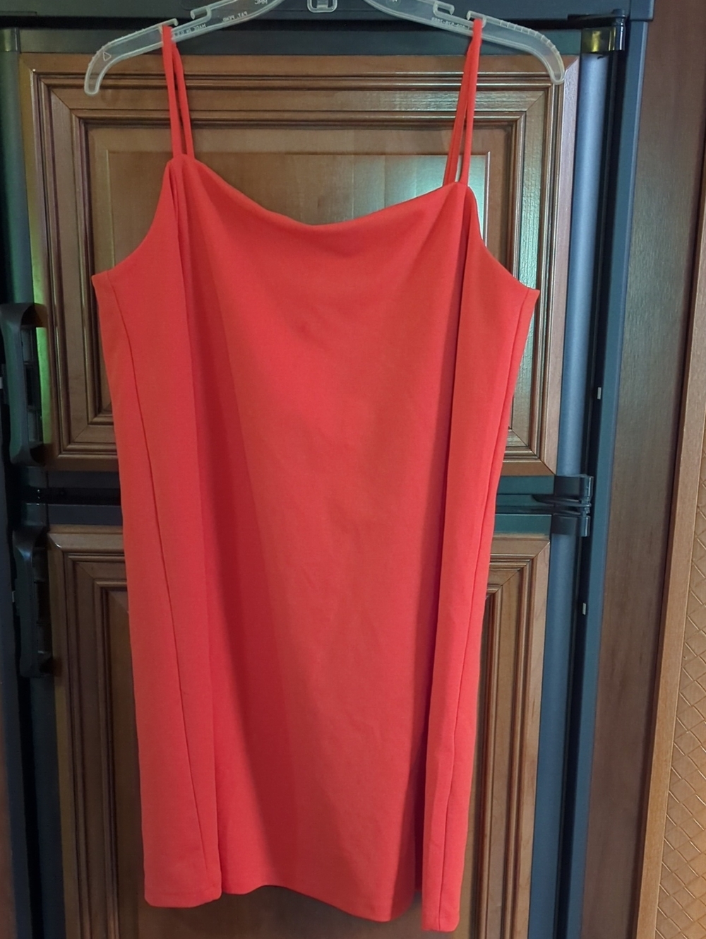 H&M Coral-Orange Spaghetti Strap Mini Dress